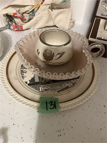 Collectible Plate and Serving Dish