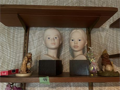 Decor, Cybis Bisque Porcelain Child Busts