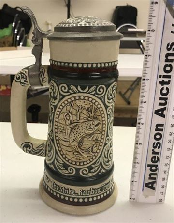 1978 Avon Rainbow Trout & English Setter Stein