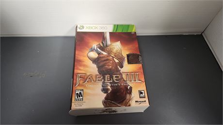 Fable 3 Limited Collector's Edition Video Game & Collector Coin For XBOX 360