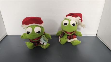 2 Kermit The Frog McDonald's  Collectible Plush Toys
