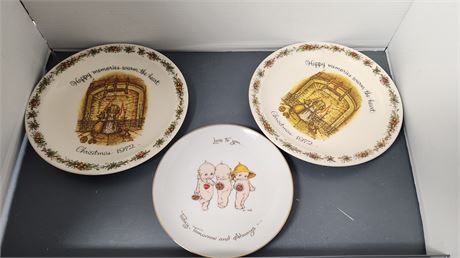2 Holly Hobby & 1 Kewpie Collector Plates