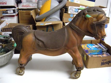 Palomino Pal Vintage Toy Ride On Horse Named Spunky