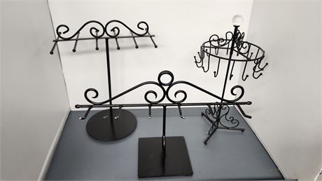 Lot Of Metal Jewelry Organizers