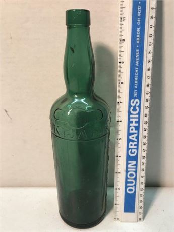 Heavily Embossed Vintage Kijafa Bottle