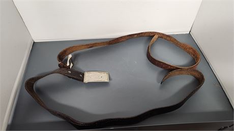 2 Vintage Leather Belts. One Is A Vintage Levi Leather Belt