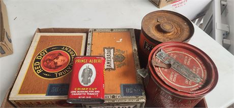 Vintage Tins & Cigar Boxes