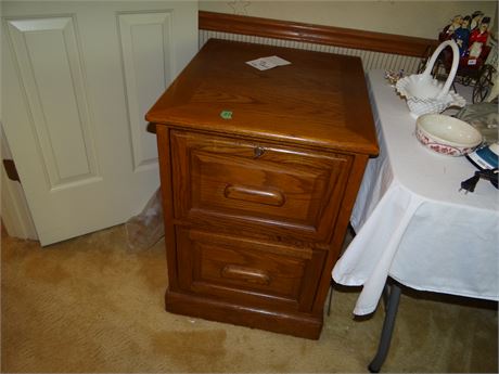 Oak Filing Cabinet