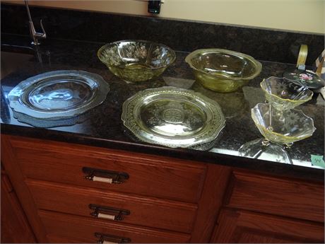 Yellow Depression Dishes