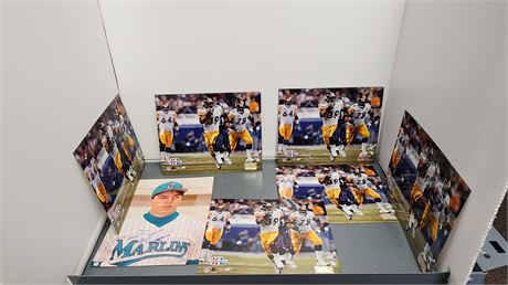 Lot Of Pittsburgh Steelers Prints & Marlin Print