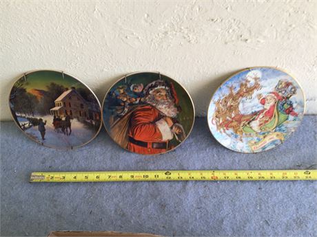 3 Avon Collectable Plates