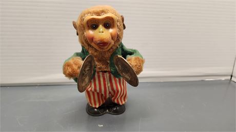 Vintage Clapping Monkey Toy. Tested And Claps But Doesn't Move