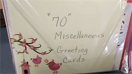 70 Various Greeting Cards
