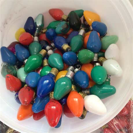 Vintage Christmas Bulbs and Candles