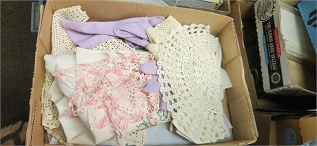 Vintage Doilies & Gloves