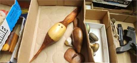 Wood Bird. Missing One Leg