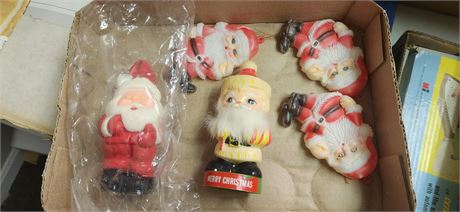 Vintage Santa Ornaments
