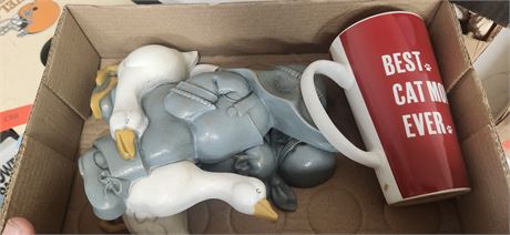 Coffee Mug & Goose Wall Hangers