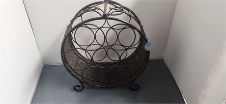 Metal Round Wine Rack