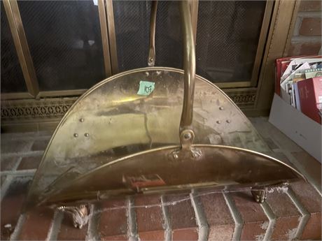 Brass Fireplace Log Holder