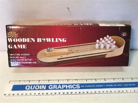 Wooden Bowling Game