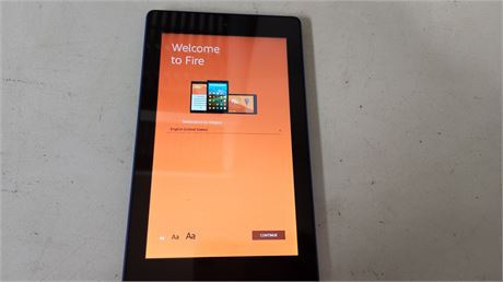 Kindle Fire With Case & Cord & Stand. Tested & Works