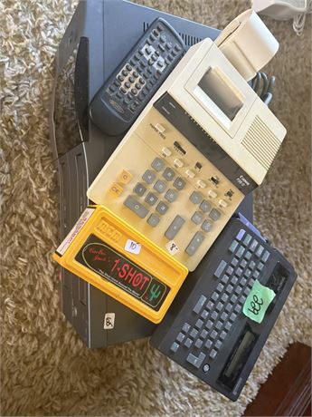 Misc Lot, Adding machine, VCR