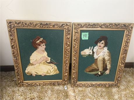 Vintage Needlepoint Tapestry (2)