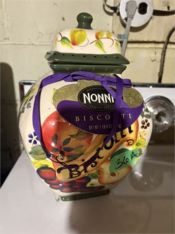 Ceramic Biscotti Jar