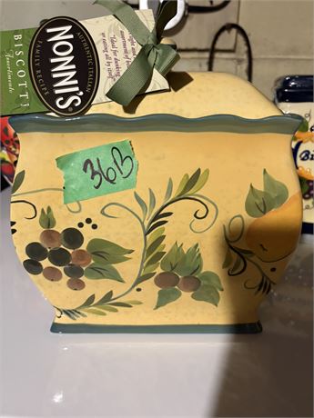 Ceramic Biscotti Jar