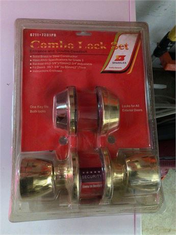 Lock Set with Dead Bolt - New