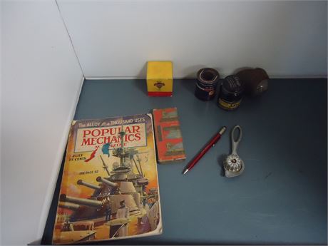 Popular Mechanics Magazine & Misc. Vintage Collectibles