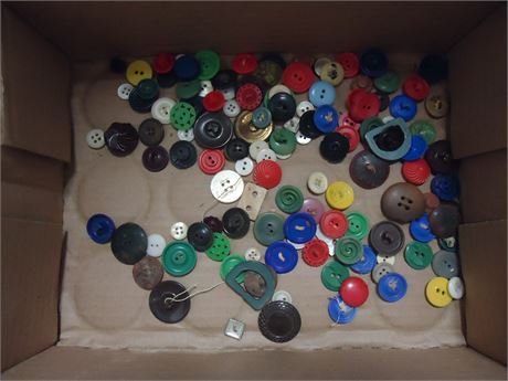 Lot Of Various Buttons