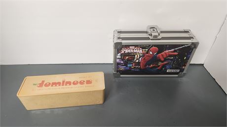 Dominoes & Spiderman Tin