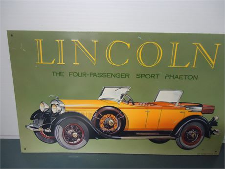 Lincoln Metal Sign