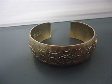 Bangle Bracelet. Marked .925 Possibly Coach? NOT AUTHENTICATED