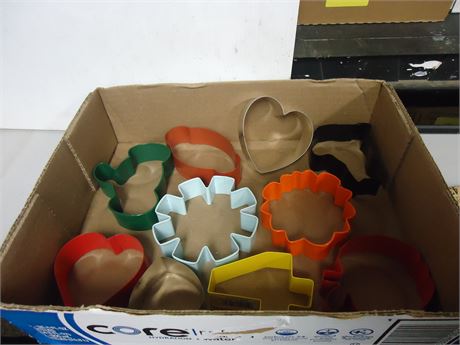 Lot of cookie cutters metal