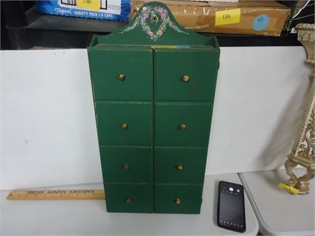 Small Wood Display Wall Hanging Cabinet