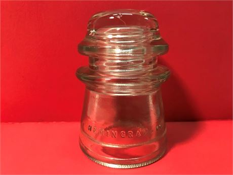 Hemingray no 16 Glass Insulator Made in USA
