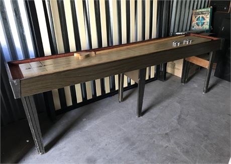Sportcraft Shuffleboard Table with Pucks & 1 Cue