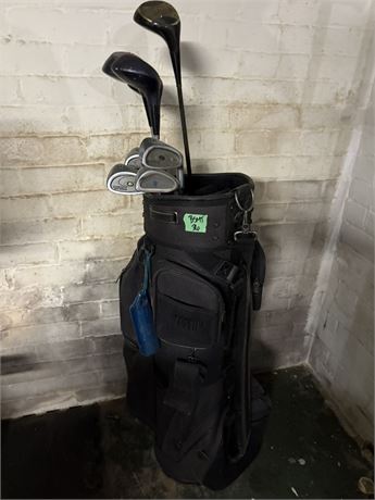 Golf Clubs and Bag