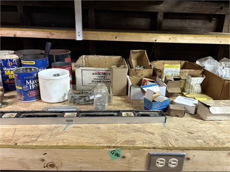 Hardware, Contruction Materials, LOCATED UPSTAIRS GARAGE