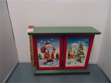 Countdown To Christmas Wood Cabinet & Blocks