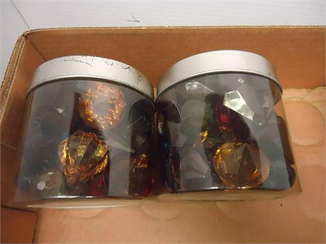 2 Jars Of Craft Jewels