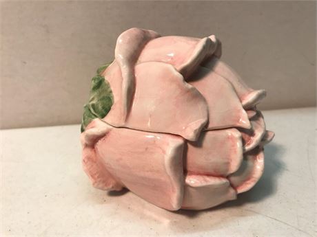 Vietri Incorporated Italy Pink Rose Dish