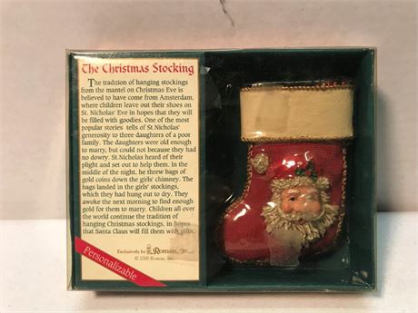 2000 Roman Inc The Christmas Stocking Ornament