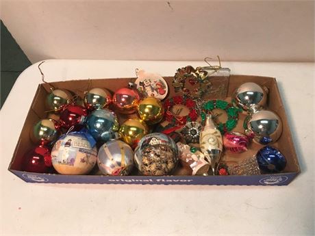 Flat of Christmas Ornaments