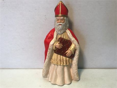 Ceramic 10.75" Old World St. Nicholas Figurine