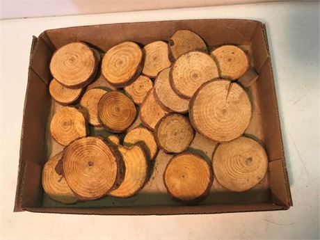 Flat of Wood Disks