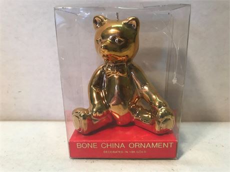 Decorated in 18K Gold Bone China Ornament